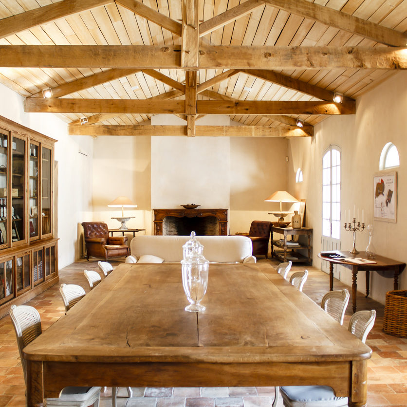 Rich rural French house interior